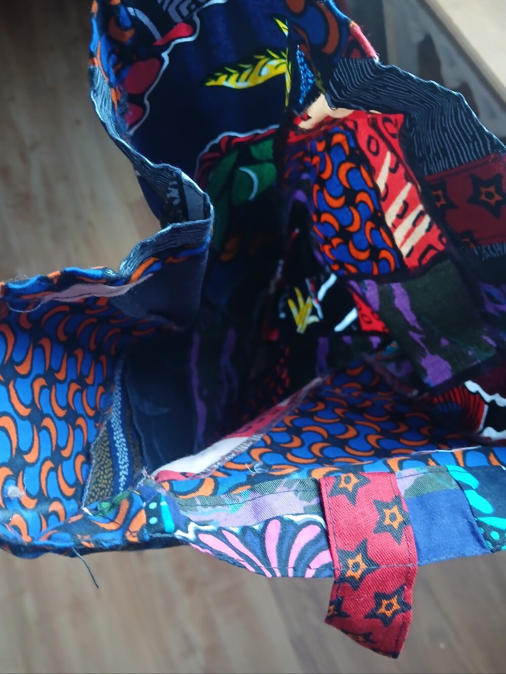 Multicolor Patchwork Shoulder Bag - Colorful Print - Picture 7 of 13